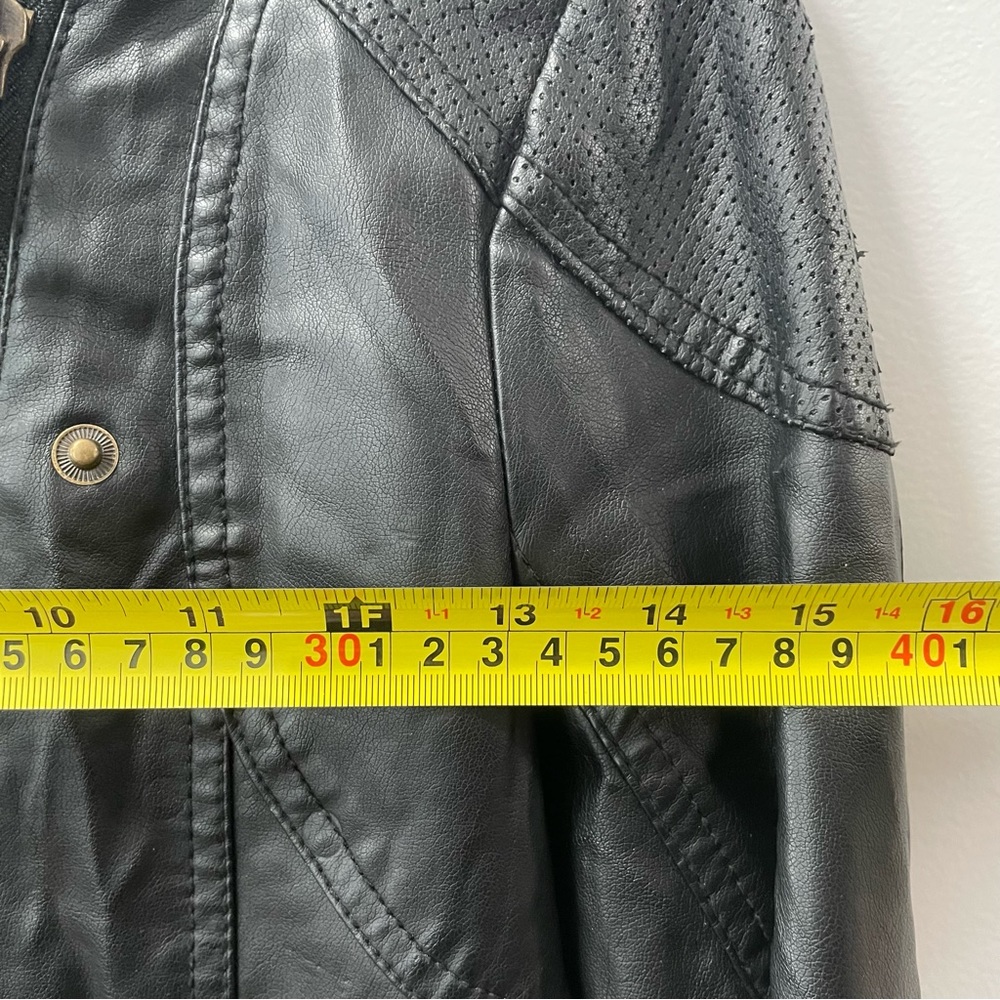 Black Rivet “Leather” Jacket - Picture 2 of 9